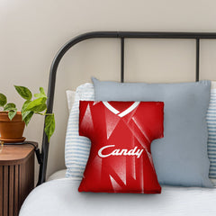 Liverpool Retro 1989 Home - Retro  Shirt Cushion