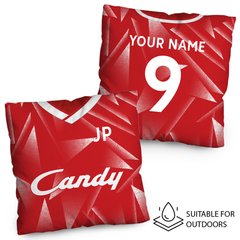 Liverpool Retro - 1989 Home Shirt - 45cm or 61cm Showerproof Outdoor Retro Cushion