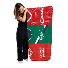 Liverpool Three Shirt Design - Personalised Lightweight, Microfibre Retro Beach Towel - 150cm x 75cm