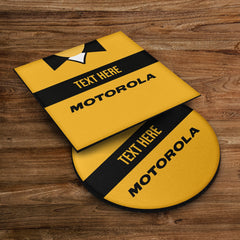 Livingston 2001 Home Shirt - Personalised Drink Coaster - Square Or Circle