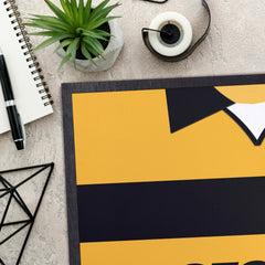 Livingston 2001 Home Shirt - Personalised Retro Door Mat - 60cm x 40cm