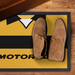 Livingston 2001 Home Shirt - Personalised Retro Door Mat - 60cm x 40cm