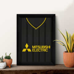 Livingston Retro 1995 Home Shirt - A4 Personalised Metal Sign Plaque - Frame Options Available