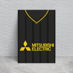 Livingston Retro 1995 Home Shirt - A4 Personalised Metal Sign Plaque - Frame Options Available