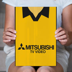 Livingston Retro 1997 Home Shirt - A4 Personalised Metal Sign Plaque - Frame Options Available