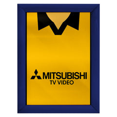 Livingston Retro 1997 Home Shirt - A4 Personalised Metal Sign Plaque - Frame Options Available