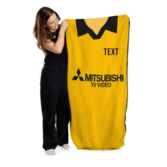 Livingston Retro 1997 Home Shirt - Personalised Lightweight, Microfibre Retro Beach Towel - 150cm x 75cm