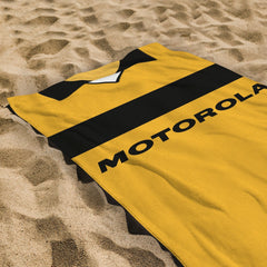 Livingston Retro 2001 Home Shirt - Personalised Lightweight, Microfibre Retro Beach Towel - 150cm x 75cm