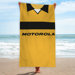 Livingston Retro 2001 Home Shirt - Personalised Lightweight, Microfibre Retro Beach Towel - 150cm x 75cm