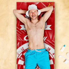 Darts Liverpool - 1989 Home - Personalised Lightweight, Microfibre Retro Beach Towel - 150cm x 75cm