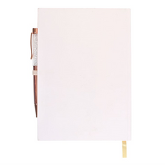 Luna Moth Daily Reflection Journal and Clear Quartz Crystal Pen