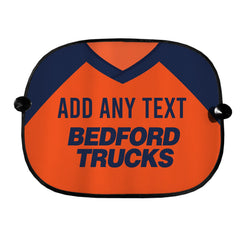 Luton - 1983 Away Shirt - Personalised Retro Football Car Sun Shade - Set of 2