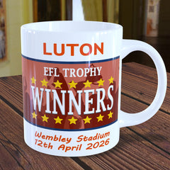 Luton EFL Trophy Winners Mug - 2026 Cup Final Souvenir