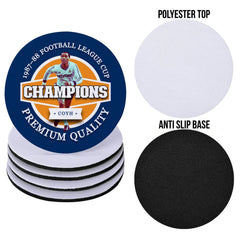 Luton League Cup - Football Coaster - Square Or Circle