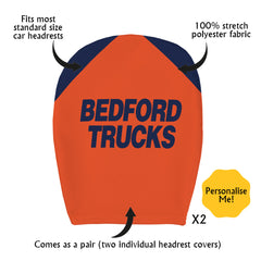 Luton Retro 1983 Away - Retro Football Shirt - Pack of 2 - Car Seat Headrest Covers