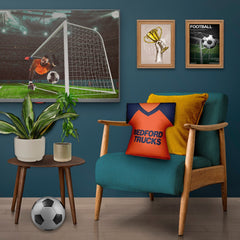 Luton Retro - 1983 Away Shirt - Personalised Retro Shirt Cushion