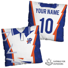 Luton Retro - 1992 Home Shirt - 45cm or 61cm Retro Showerproof Outdoor Cushion