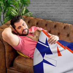 Luton Retro - 1992 Home Shirt - Personalised Retro Fleece Blanket