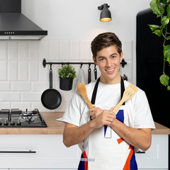 Luton Retro - 1992 Home Shirt - Personalised Retro Football  Novelty Water-Resistant, Lazer Cut (no fraying) Light Weight Adults Apron