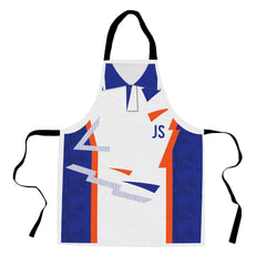 Luton Retro - 1992 Home Shirt - Personalised Retro Football  Novelty Water-Resistant, Lazer Cut (no fraying) Light Weight Adults Apron