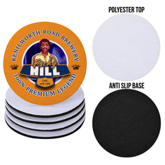Luton Ricky Hill - Football Coaster - Square Or Circle