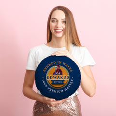 Luton Rob Edwards - Football Legends - Circle Cushion 14inch