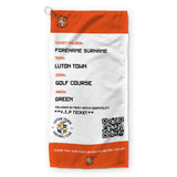 Luton Town Golf Towel (Personalised Fans Ticket Design)