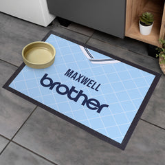 Manchester Blue 1988 Home Shirt - Personalised Retro Door Mat - 60cm x 40cm