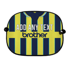 Manchester Blue 1998 Away Shirt - Personalised Retro Football Car Sun Shade - Set of 2
