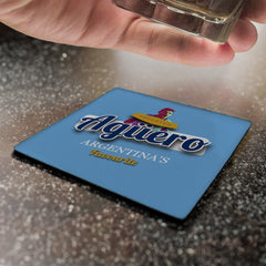 Manchester Blue Aguero - Football Coaster - Square Or Circle