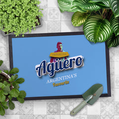 Manchester Blue Aguero  - Football Legends - Door Mat -60cm X 40cm