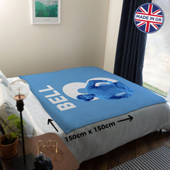 Manchester Blue - Bell 8 - Fleece 150cm X 150cm