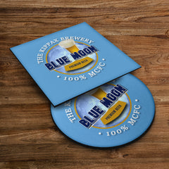 Manchester Blue Blue Moon - Football Coaster - Square Or Circle