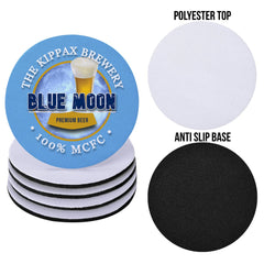 Manchester Blue Blue Moon - Football Coaster - Square Or Circle