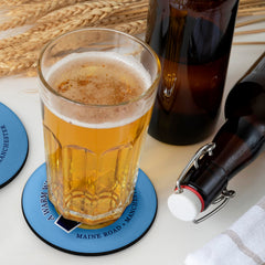 Manchester Blue Colin Bell - Football Coaster - Square Or Circle