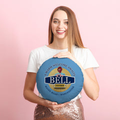 Manchester Blue Colin Bell - Football Legends - Circle Cushion 14inch