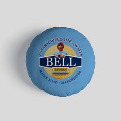 Manchester Blue Colin Bell - Football Legends - Circle Cushion 14inch