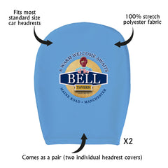 Manchester Blue Colin Bell - Football Legends - Headrest Cover