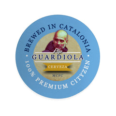 Manchester Blue Guardiola - Football Coaster - Square Or Circle
