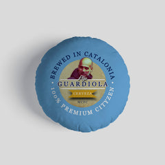 Manchester Blue Guardiola - Football Legends - Circle Cushion 14inch