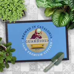 Manchester Blue Guardiola  - Football Legends - Door Mat -60cm X 40cm