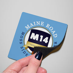 Manchester Blue Maine Road - Football Coaster - Square Or Circle