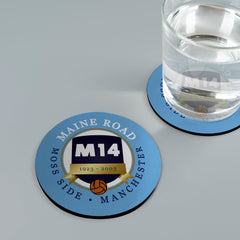 Manchester Blue Maine Road - Football Coaster - Square Or Circle