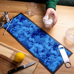 Manchester Blue Montage - Bar Runner
