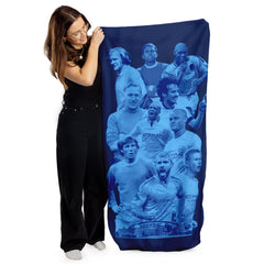 Manchester Blue Montage - Beach Towel - 150cm x 75cm