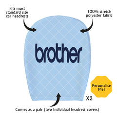 Manchester Blue Retro 1988 Home - Retro Football Shirt - Pack of 2 - Car Seat Headrest Covers