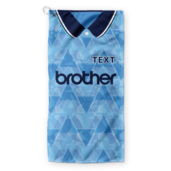 Manchester Blue Retro - 1989 Home - Retro Lightweight, Microfibre Golf Towel