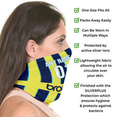 Manchester Blue Retro 1998 Away - Personalised Retro Football Snood