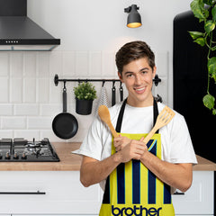 Manchester Blue Retro - 1998 Away Shirt - Retro Football  Novelty Water-Resistant, Lazer Cut (no fraying) Light Weight Adults Apron