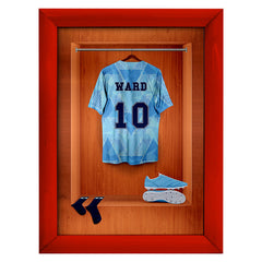 Manchester Blue Retro '89 Retro Shirt Dressing Room - A4 Metal Sign Plaque - Frame Options Available